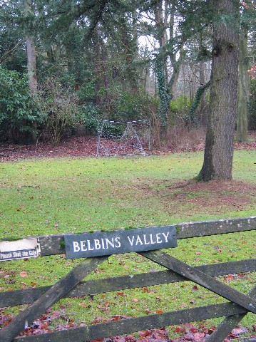Gate to BELBINS VALLEY